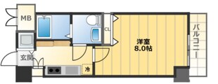 大国町駅 徒歩5分 3階の物件間取画像